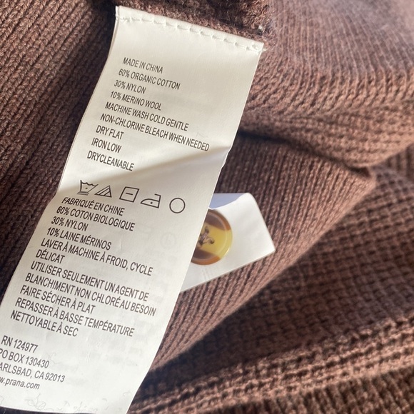 (A4C) Prana Milani Henley Brown Dress, Size XS, NWT - Picture 11 of 13